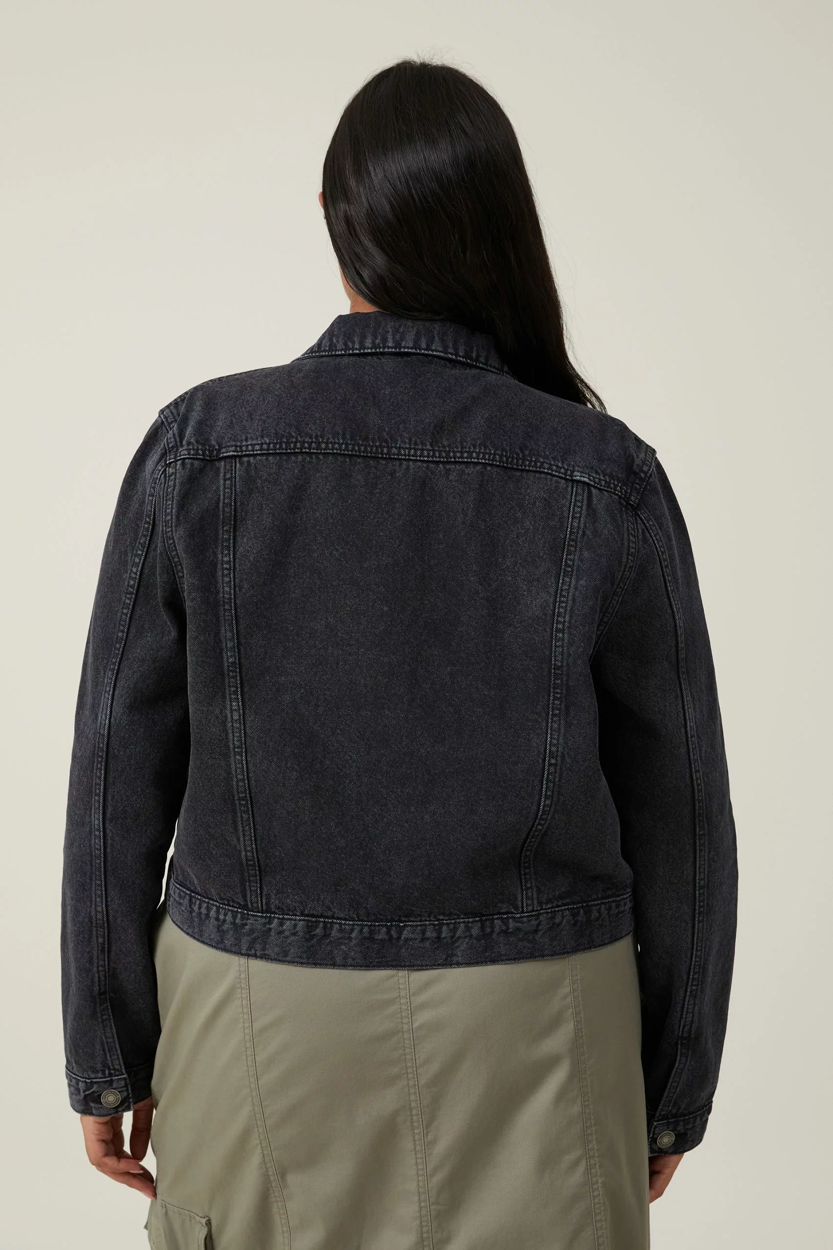 COTTON ON Girlfriend Denim Jacket - Image 4