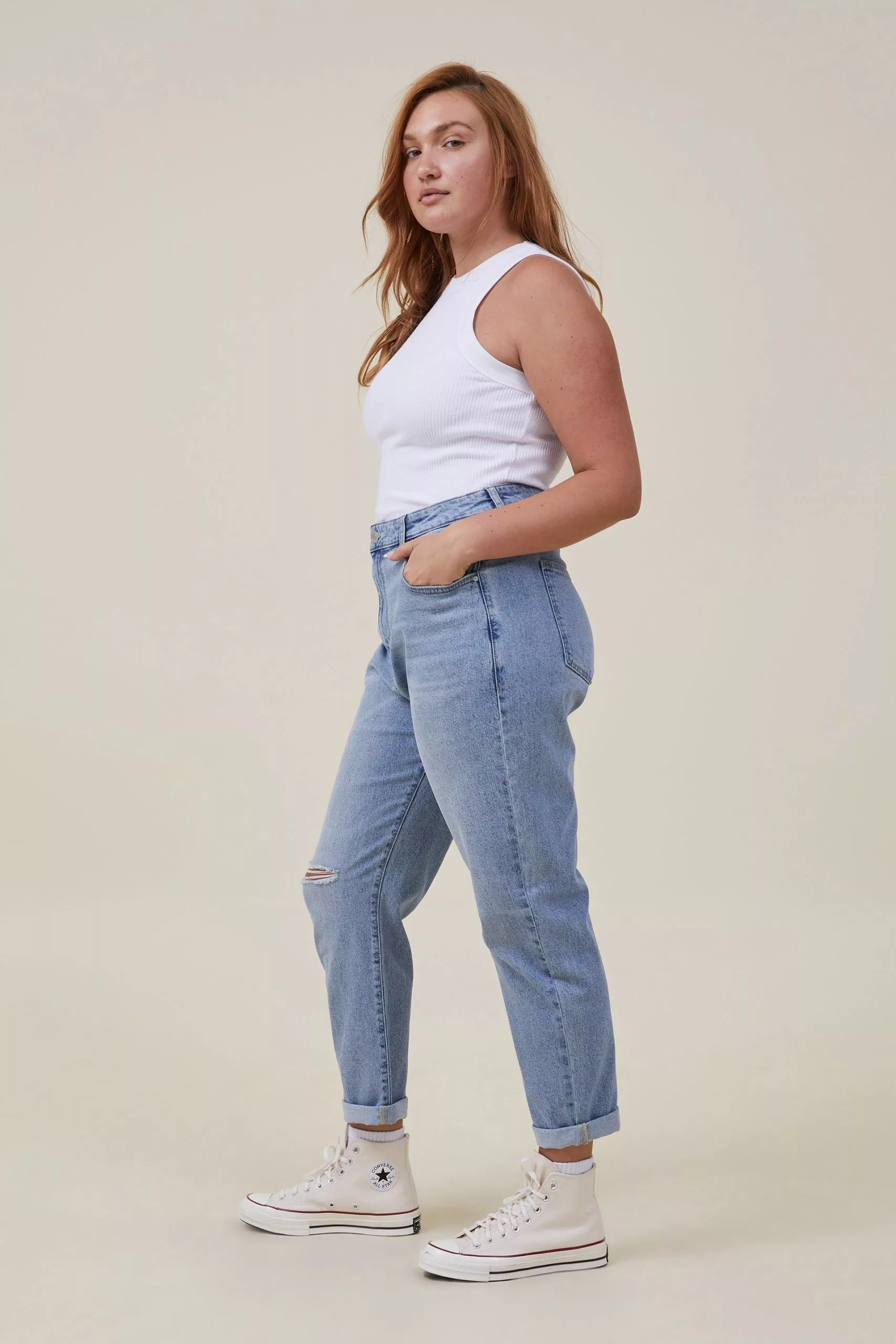 COTTON ON Stretch Mom Jean - Image 4
