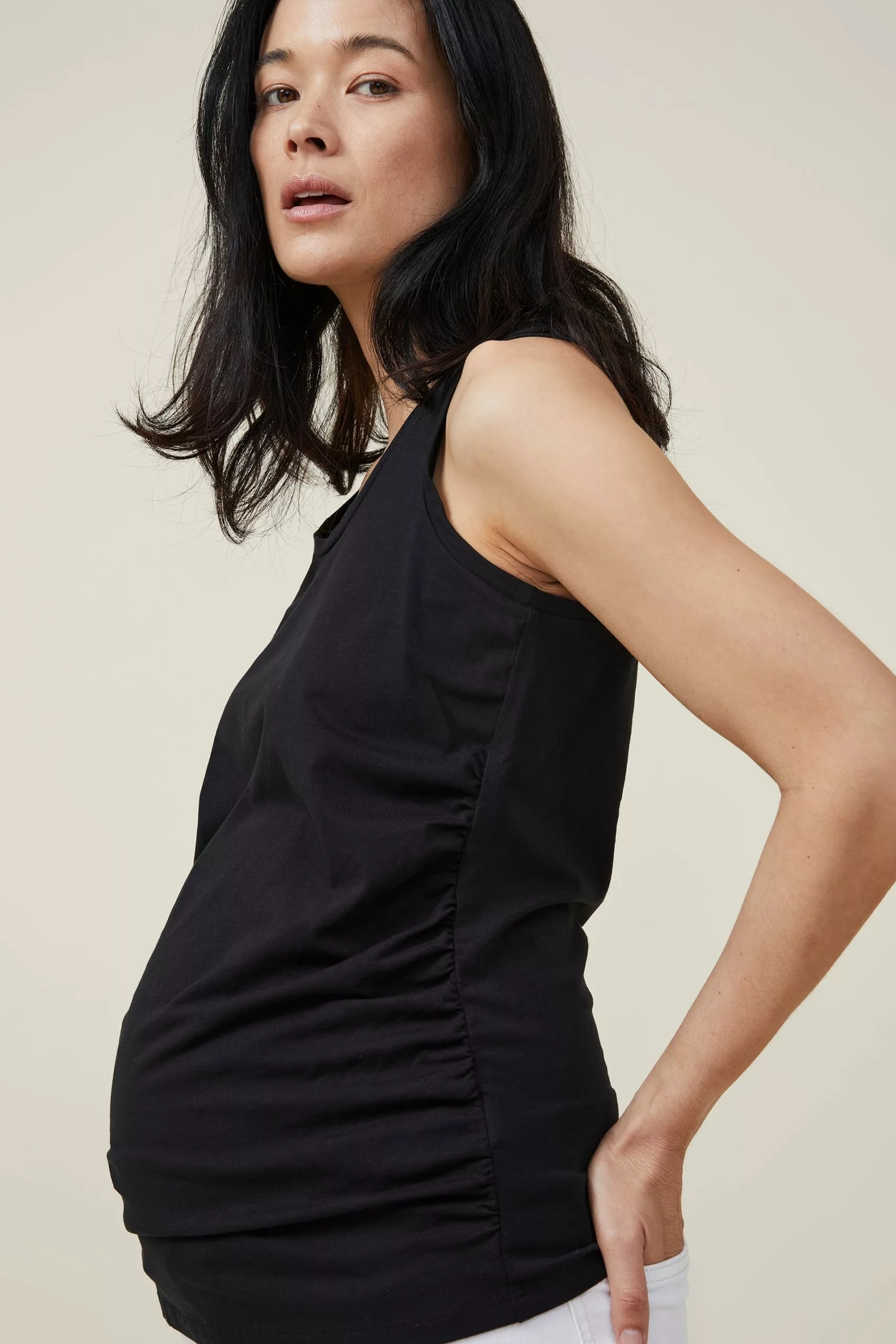 COTTON ON Maternity Everyday Gathered Side Tank - Image 4