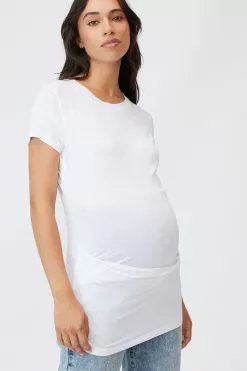 COTTON ON Maternity Wrap Front Short Sleeve Top