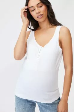 COTTON ON Maternity Henley Sleeveless Tank