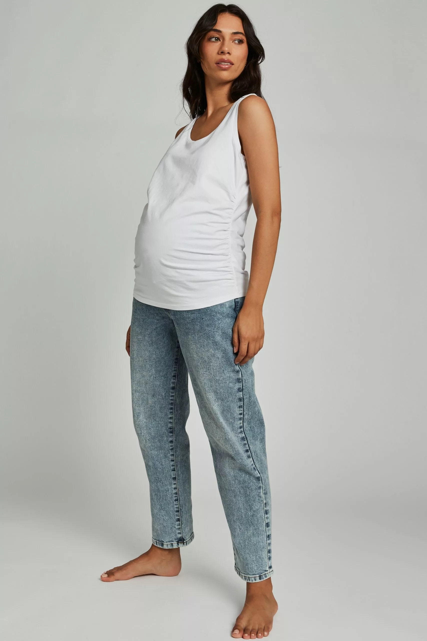 COTTON ON Maternity Straight Stretch Jean (Over Belly) - Image 4