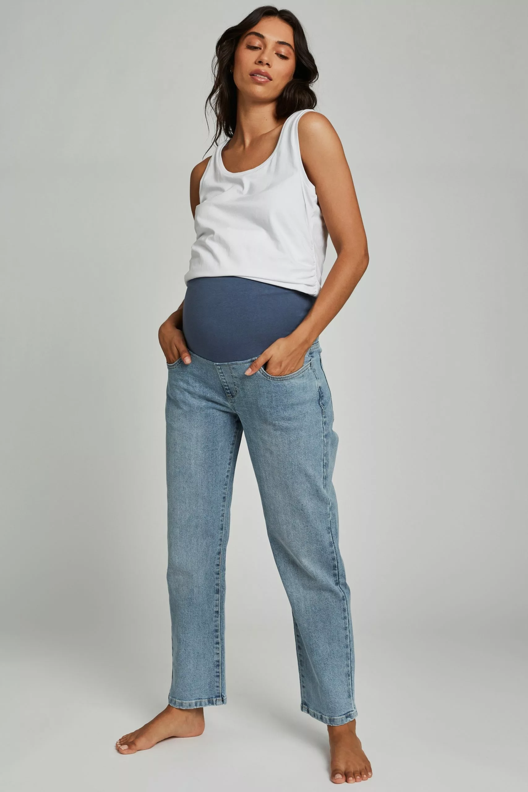 COTTON ON Maternity Straight Stretch Jean (Over Belly) - Image 2