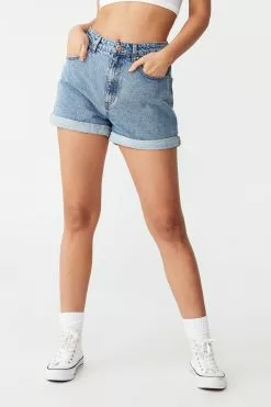 COTTON ON High Mom Denim Short