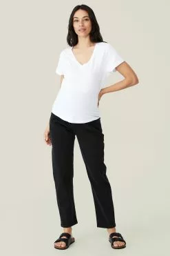 COTTON ON Maternity Stretch Mom Jean (Over Belly)