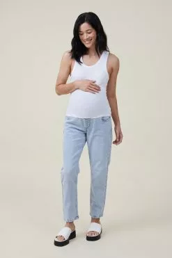 COTTON ON Maternity Stretch Mom Jean (Over Belly)