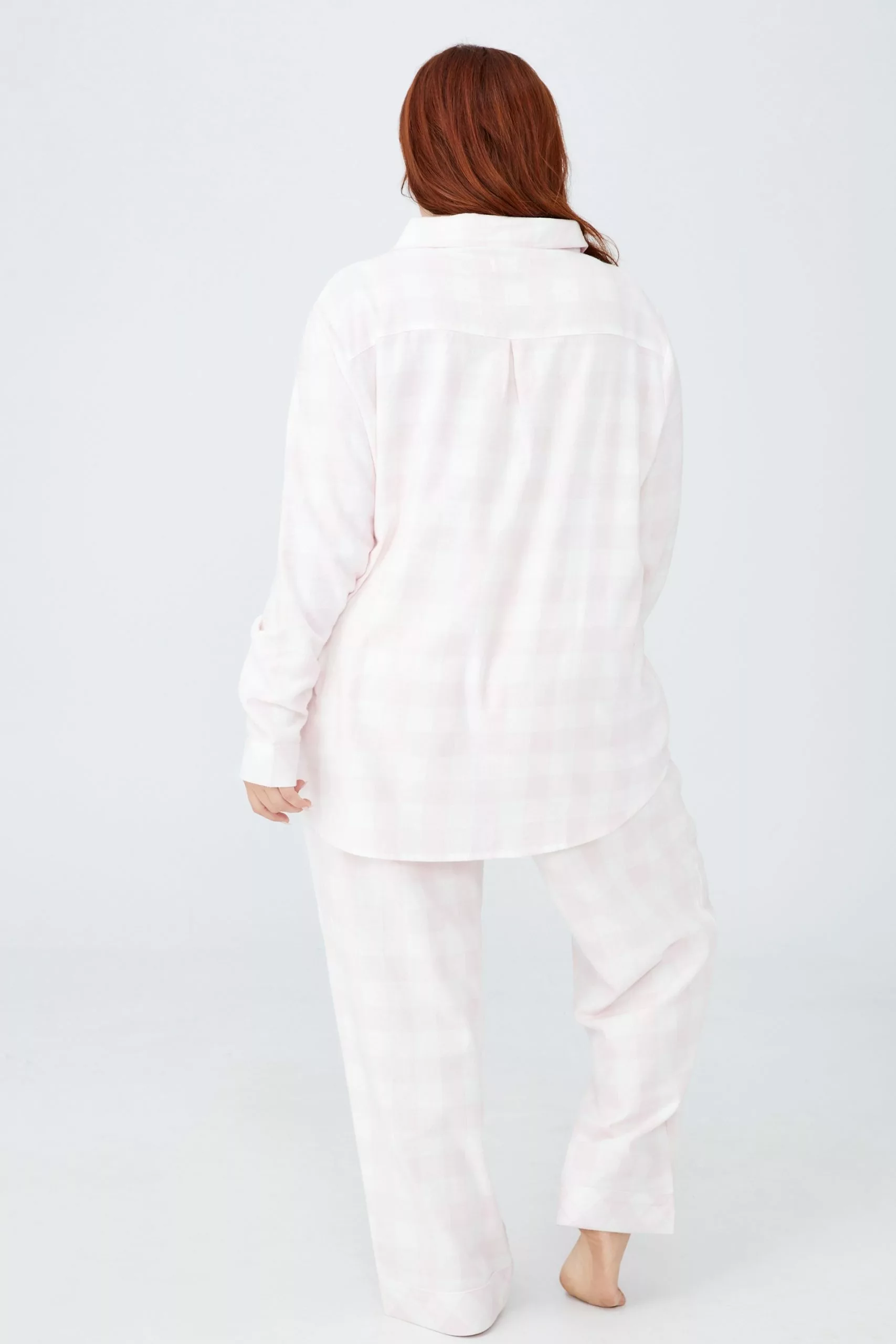 Body Curve Flannel Bed Shirt - Image 3