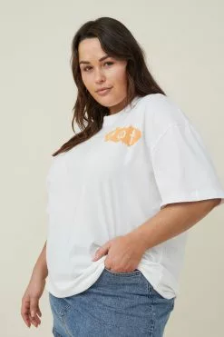COTTON ON Curve Oversized License Graphic Tee