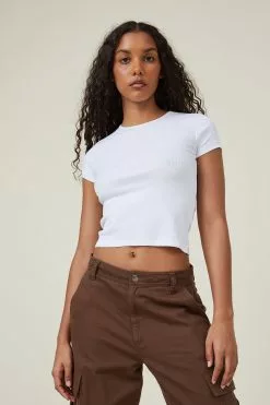 COTTON ON The One Organic Rib Crew Short Sleeve Tee