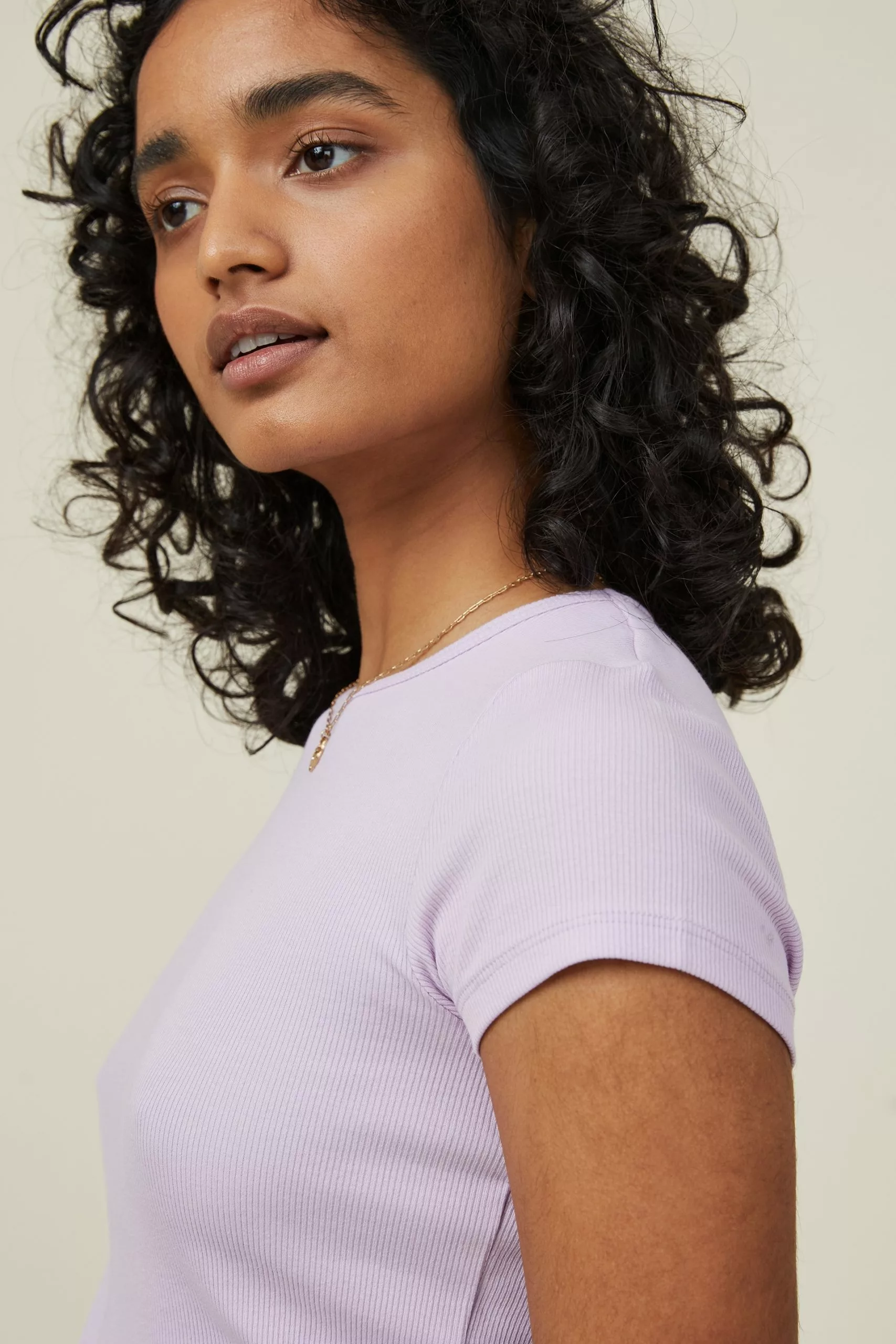 COTTON ON The One Organic Rib Crew Short Sleeve Tee - Image 4