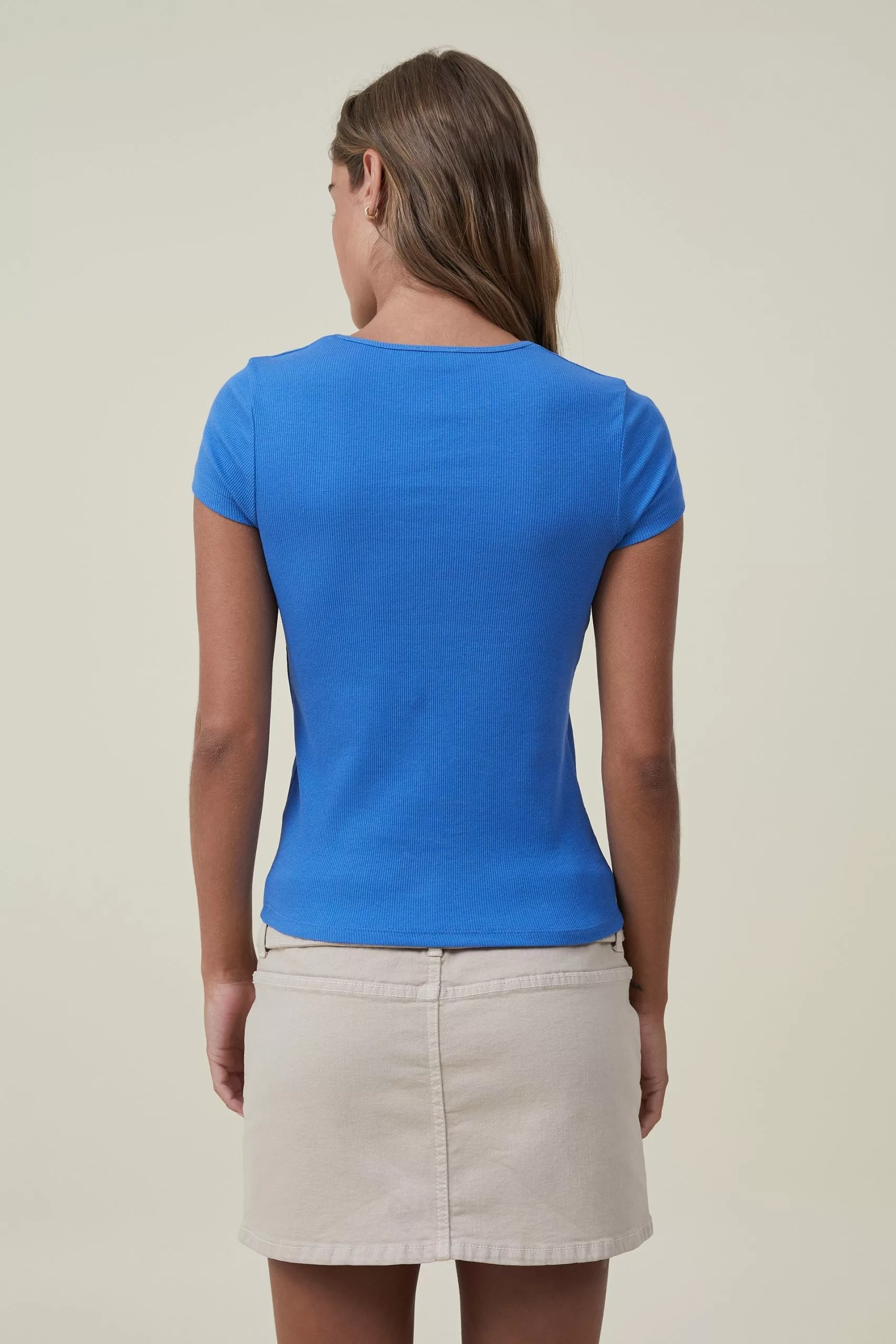 COTTON ON The One Organic Rib Crew Short Sleeve Tee - Image 3