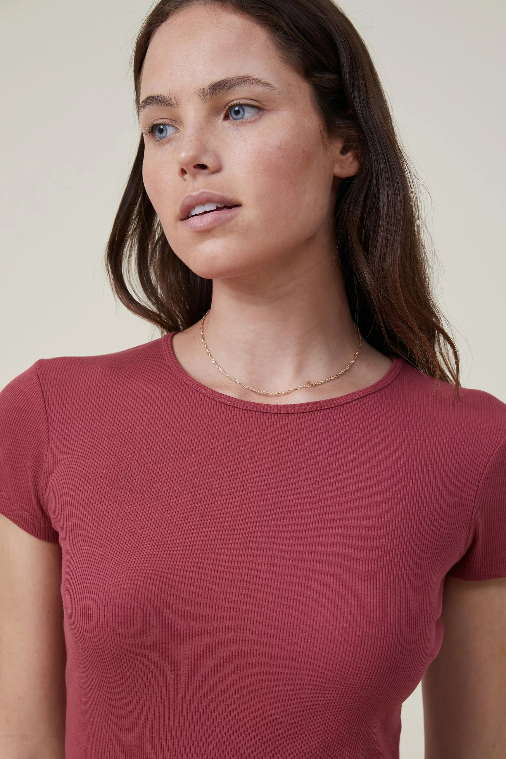 COTTON ON The One Organic Rib Crew Short Sleeve Tee - Image 4