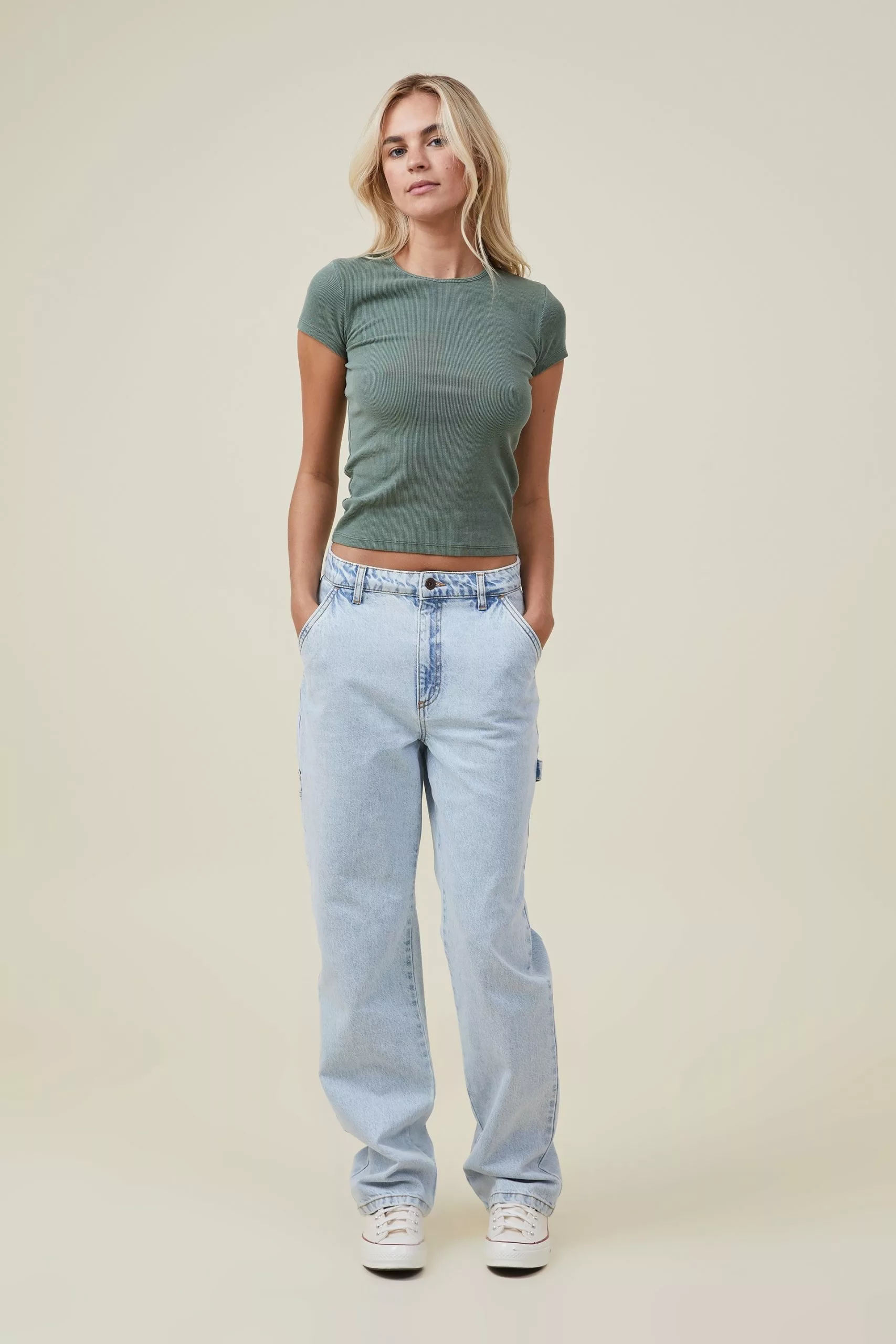 COTTON ON The One Organic Rib Crew Short Sleeve Tee - Image 2