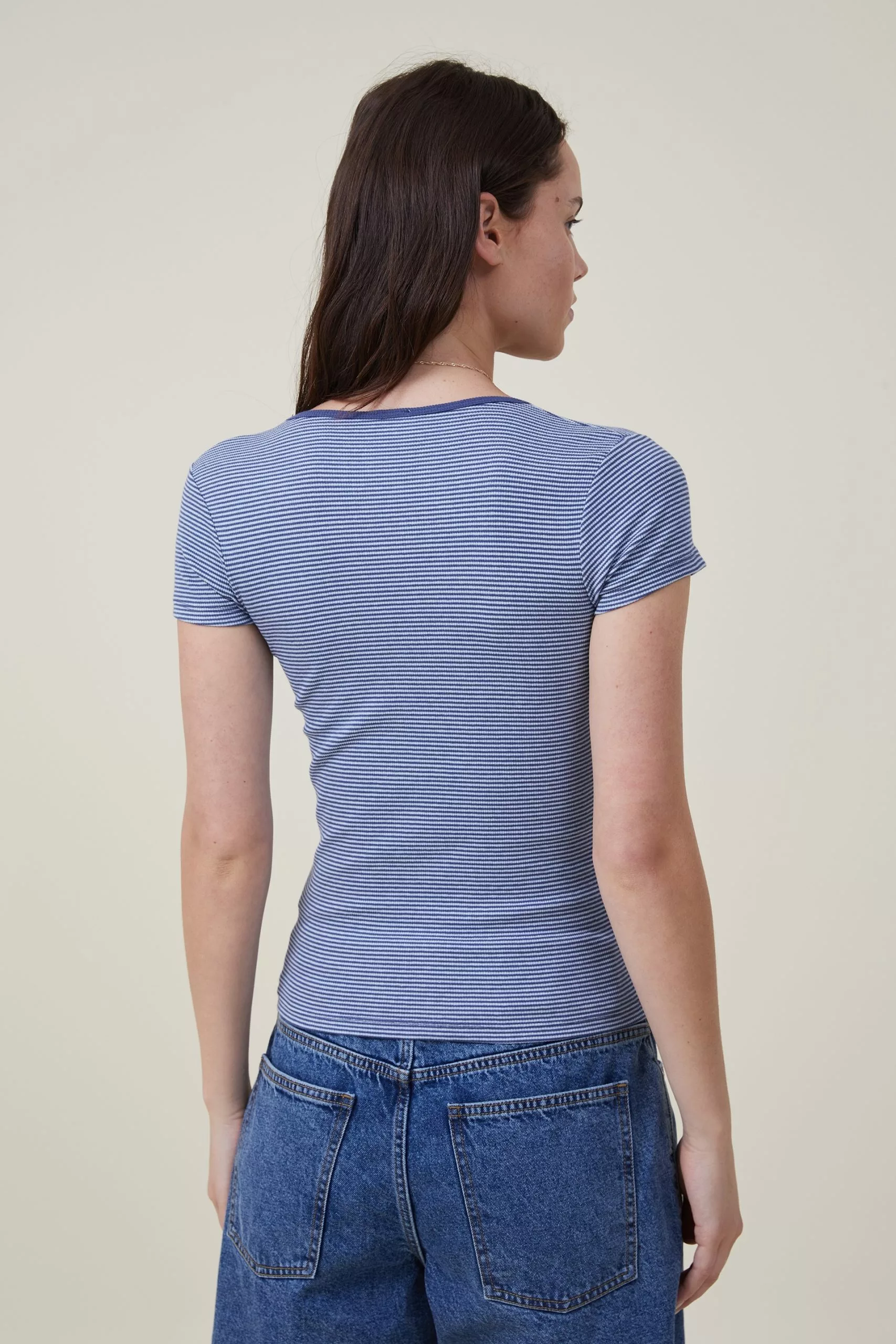 COTTON ON The One Organic Rib Crew Short Sleeve Tee - Image 3