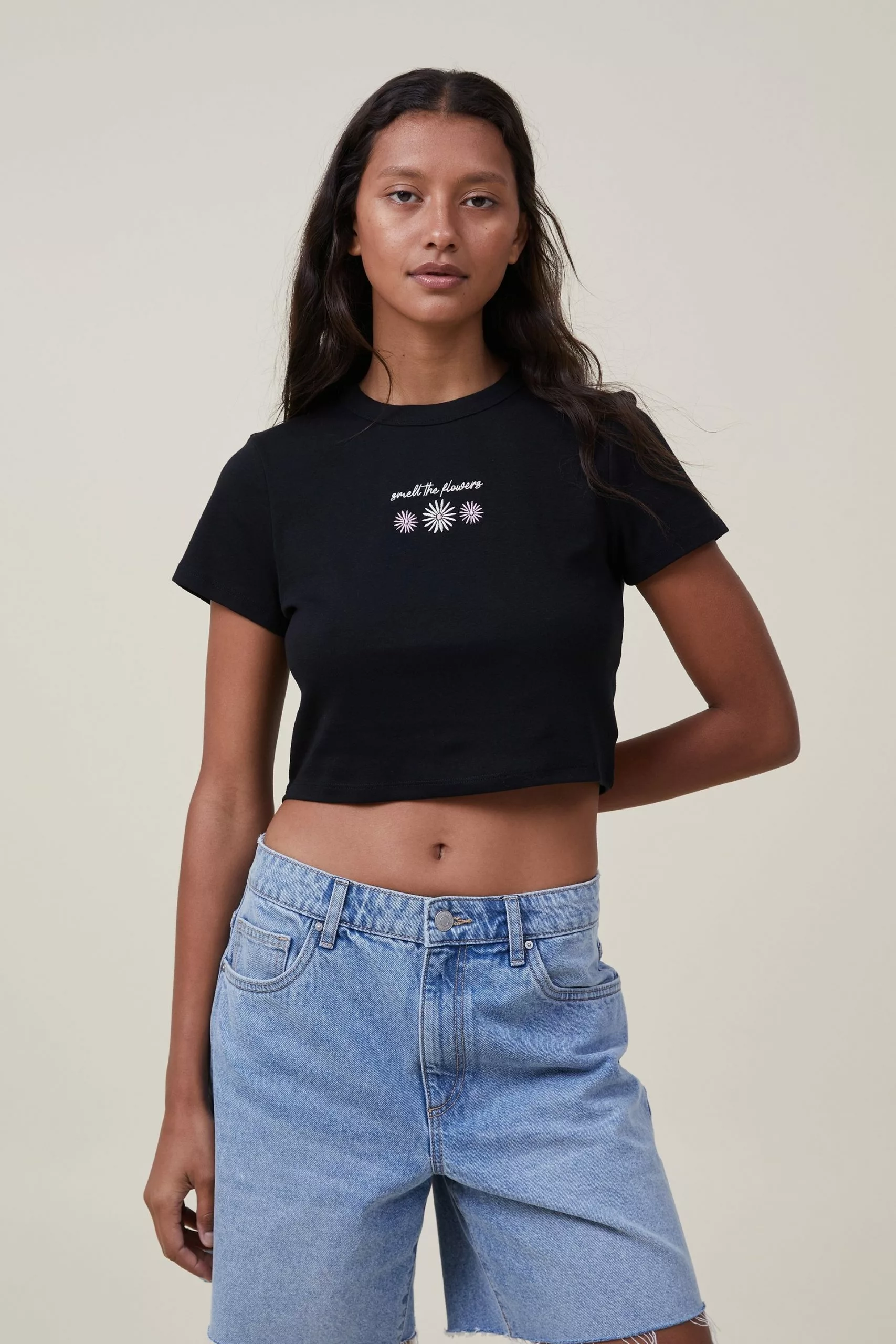 COTTON ON Micro Fit Rib Graphic Tee