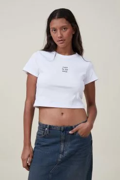 COTTON ON Micro Fit Rib Graphic Tee
