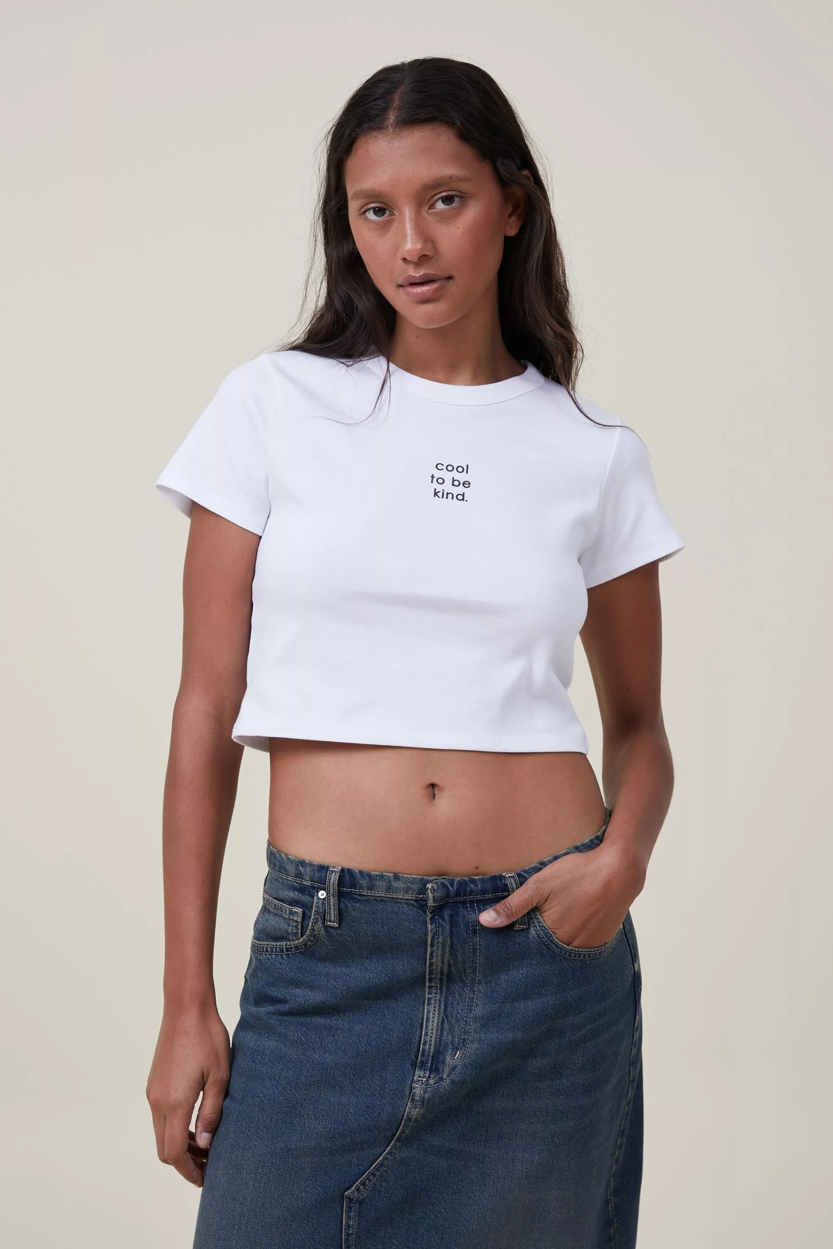 COTTON ON Micro Fit Rib Graphic Tee