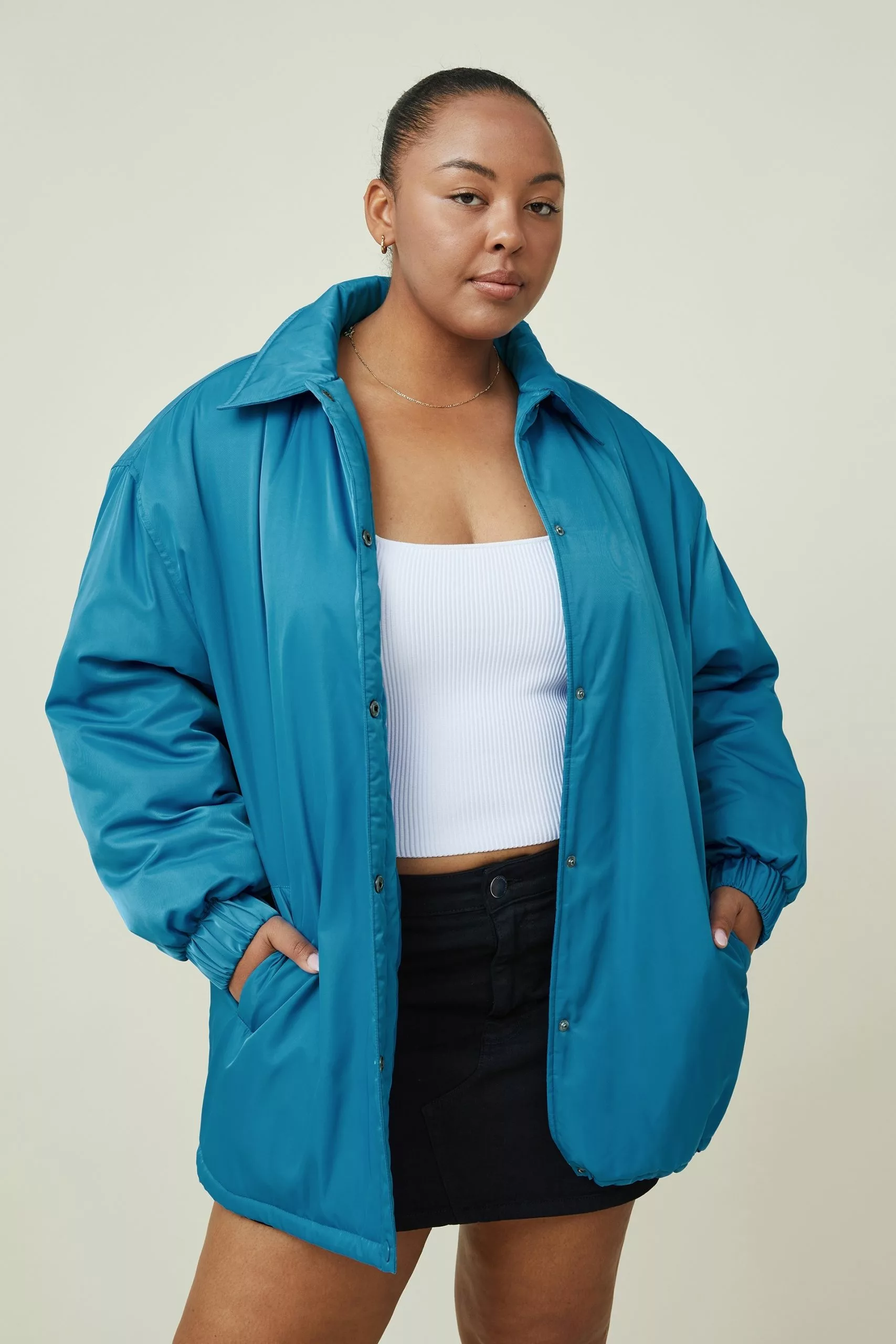 COTTON ON Curve Padded Oversized Jacket - Image 2