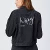 COTTON ON Girlfriend Denim Jacket Embroid Personalisation