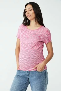 COTTON ON Maternity Friendly Space Dye Top