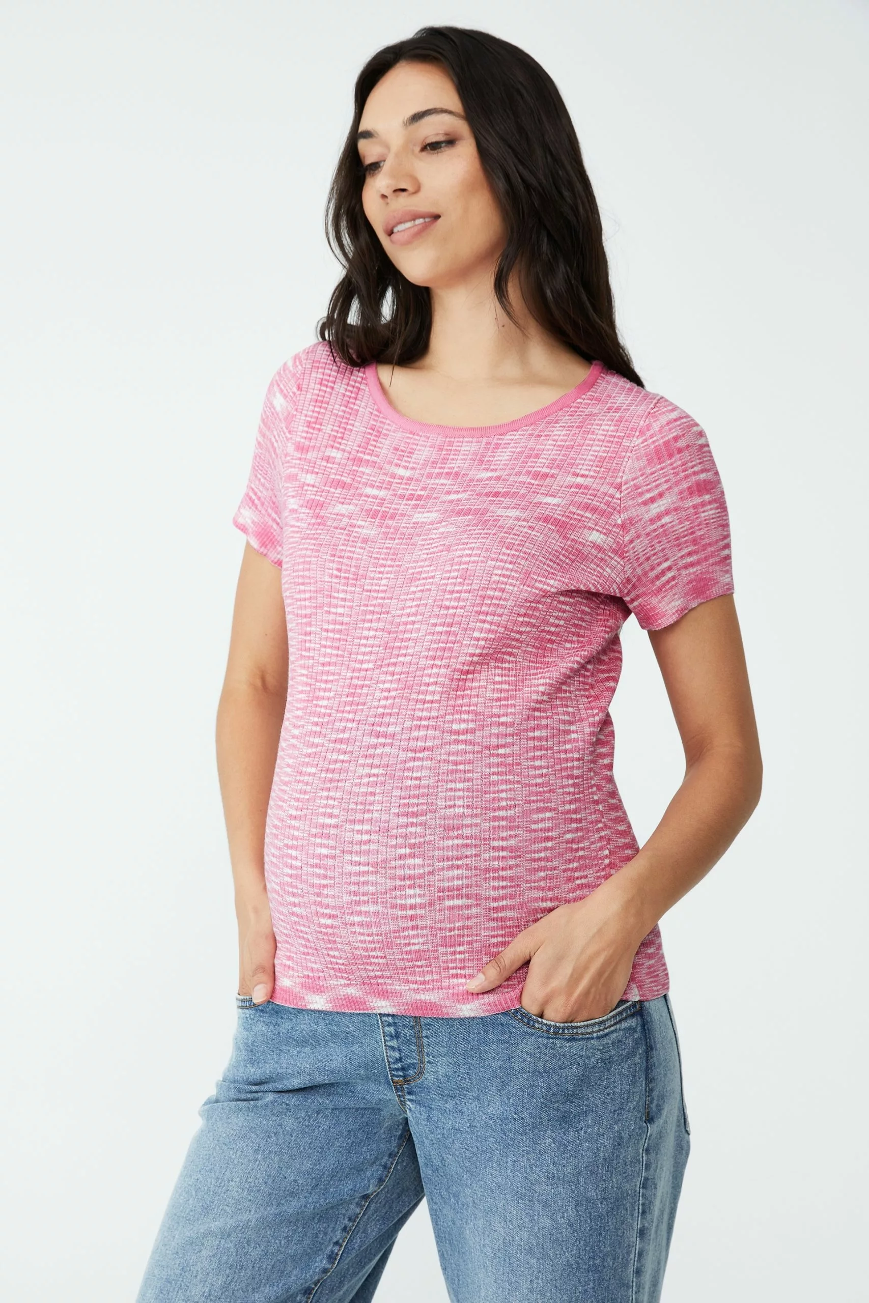 COTTON ON Maternity Friendly Space Dye Top