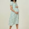 COTTON ON Maternity Friendly Tie Back S/S Midi Dress