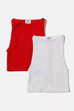COTTON ON Seamless Benni High Neck Tank_2 Pack