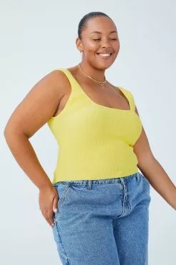 Body Curve Ottoman Square Neck Tank