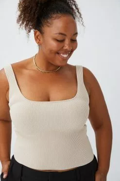 Body Curve Ottoman Square Neck Tank