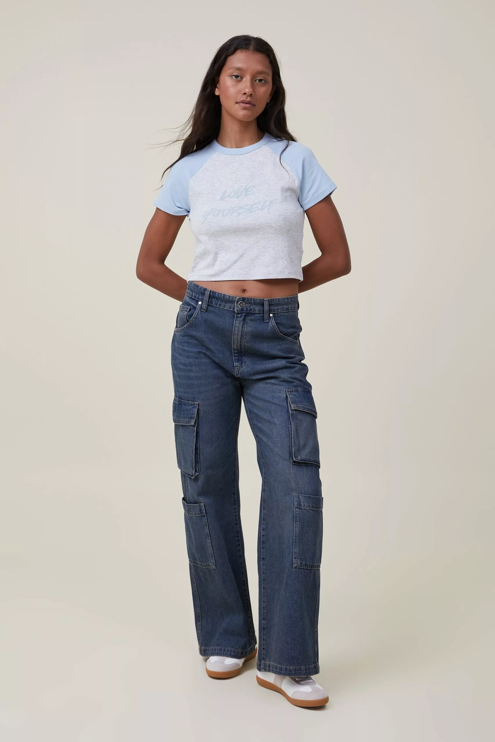 COTTON ON Micro Fit Rib Raglan Graphic Tee - Image 2