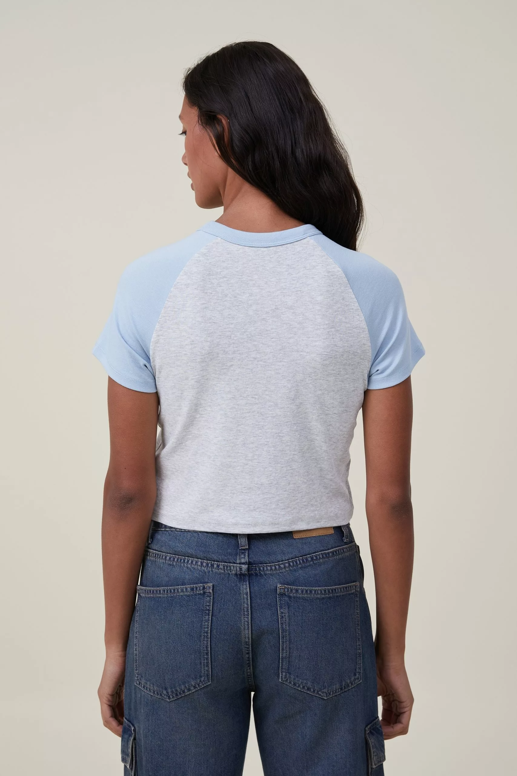 COTTON ON Micro Fit Rib Raglan Graphic Tee - Image 3