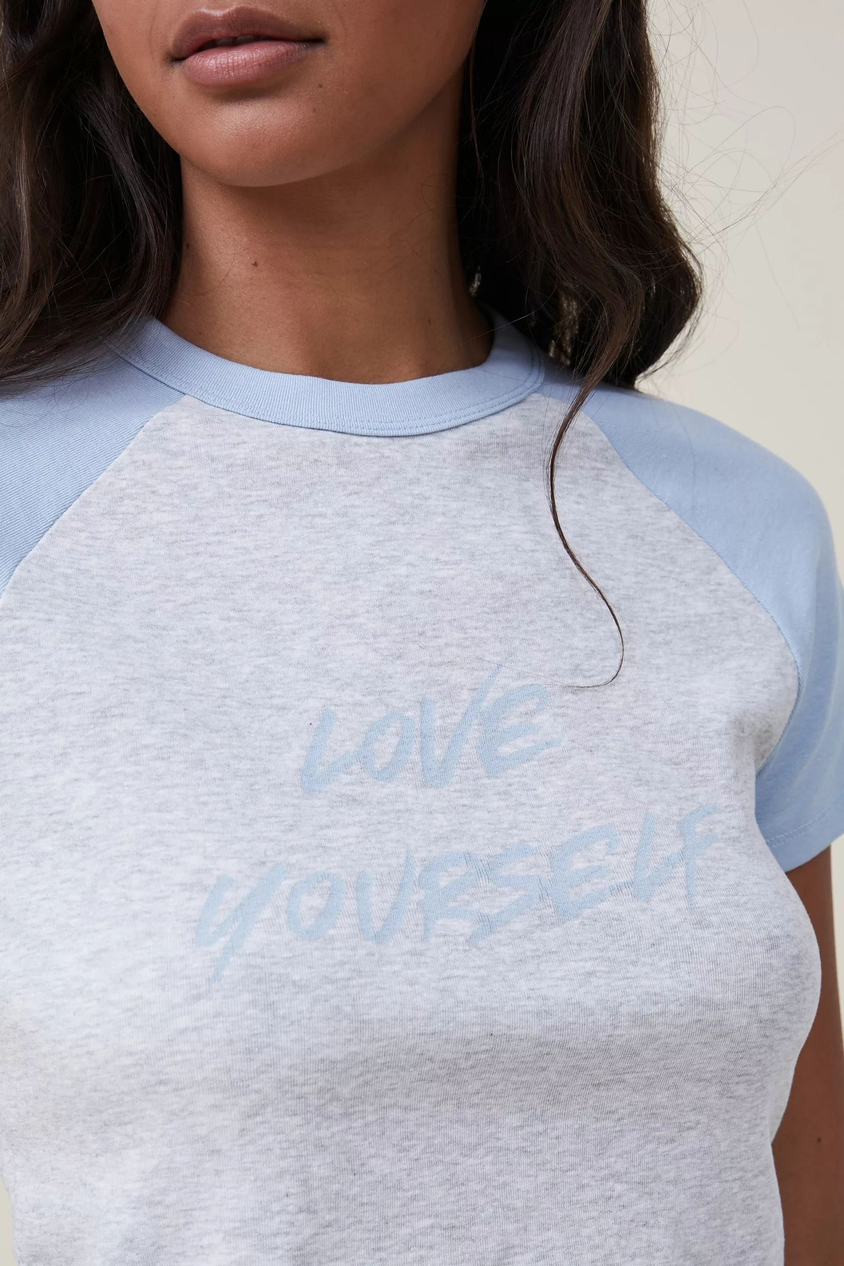 COTTON ON Micro Fit Rib Raglan Graphic Tee - Image 4