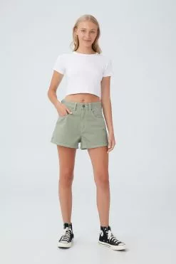 COTTON ON High Mom Denim Short