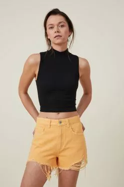 COTTON ON High Mom Denim Short