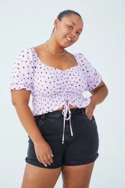 COTTON ON Curve Maggie Off The Shoulder Top