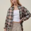 COTTON ON Boyfriend Flannel Shirt