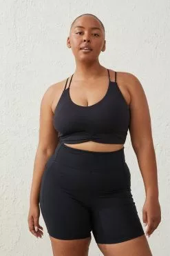 Body Curve Active Recycled Ruched Strappy Crop