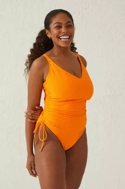 Body Curve Swim Rouched Side One Piece