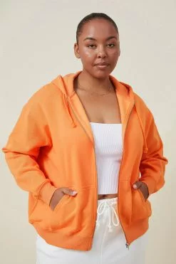 COTTON ON Curve Classic Zip Through Hoodie