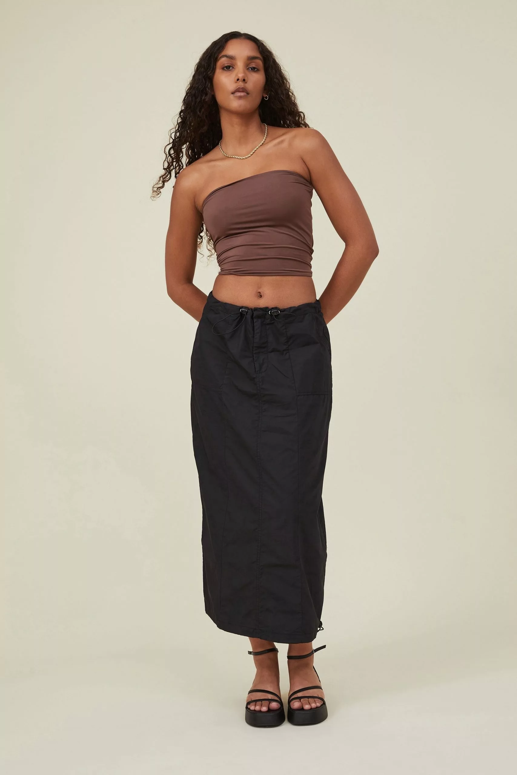 COTTON ON Jordan Cargo Maxi Skirt