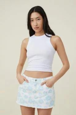 COTTON ON Denim Low Rise Mini Skirt