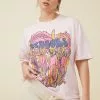 COTTON ON Curve Oversized License Band Tee