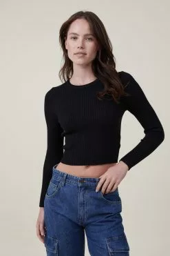 COTTON ON Urban Rib Crew Neck Top