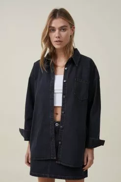 COTTON ON Oversized Denim Shirt