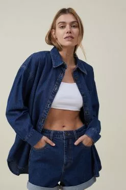 COTTON ON Oversized Denim Shirt