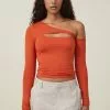 COTTON ON Cody Cut Out Long Sleeve Top