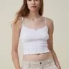 COTTON ON Paige Lace Trim Pointelle Cami