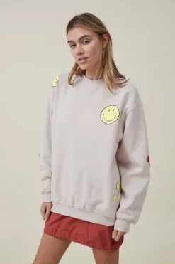 COTTON ON Smiley Crew Sweatshirt