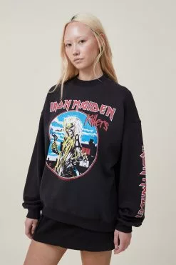 COTTON ON Graphic License Music Crew Sweatshirt