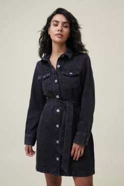 COTTON ON Ls Denim Mini Dress